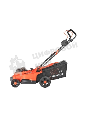 Газонокосилка аккумуляторная PATRIOT CM 440 2*21В UES, без акб и зу, бесщеточ, 37см, трав 35л пласт+мульчирование, центр. подъем 6 уровней (25-75), пласт дека