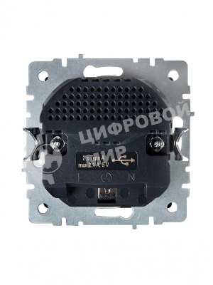 Розетка 1-местная IEK BRITE РЮш10-1-БрА (BR-R14-16-U21-D21-K47) с заземлением, с защитными шторками, 16А, с USB A+A 5В 2,1А, алюминий