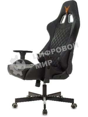 Кресло Knight ARMOR черный, экокожа, 120 кг, механизм качания