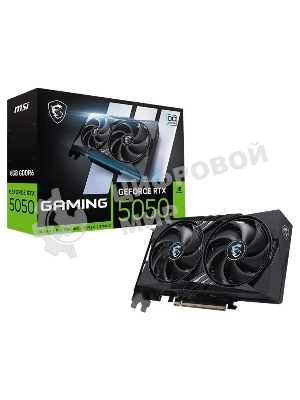 Видеокарта MSI GeForce RTX 5050 8G GAMING OC, NVIDIA RTX 5050, 8 ГБ GDDR6, 128 бит, PCI-e 5.0, 1xHDMI, 3xDP, 2647 МГц