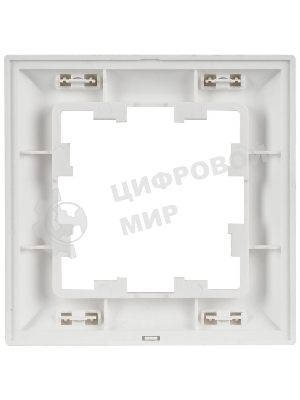 Рамка 1-м IEK BR-M12-12-K91 BRITE РУ-1-БрАБ арктич. бел./бел.