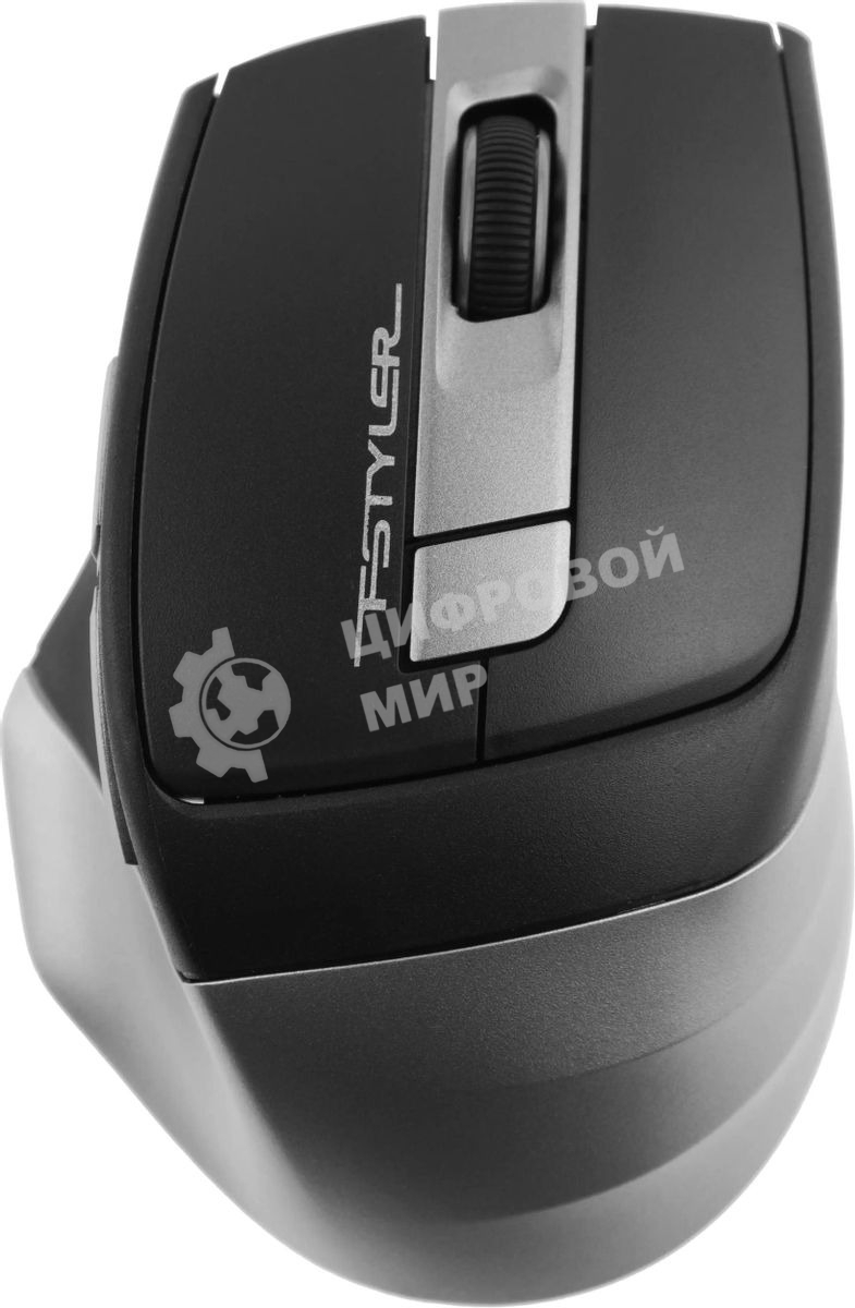 Мышь беспроводная A4Tech Fstyler FG35 серый/черный, 2000 dpi, радиоканал, USB, кнопки - 6