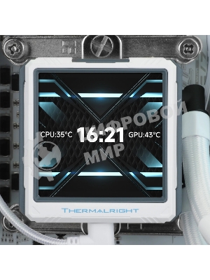 Водяное охлаждение для процессора Water Cooling System Thermalright Frozen Warframe 360 Ultra White Argb (360мм, White, ARGb/Fans: 3x120мм, 70.84CFM, 29.8dBA, 2000RPM/Pump height 60мм, 23dBA, 3000RPM, Rad thickness 27mm/S: 1200, 1700, 1851, 2011, 2066, 115X, AM5, AM4)