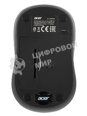 Мышь беспроводная Acer OMR134 серый, 1000 dpi, радиоканал, USB, кнопки - 3