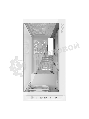 Компьютерный корпус XPG INVADER X WHITE (INVADERXMT-WHCWW) Mid-Tower Gaming ATX PC Case with Panoramic View, Tempered Glass Panels, and RGb Lighting Black