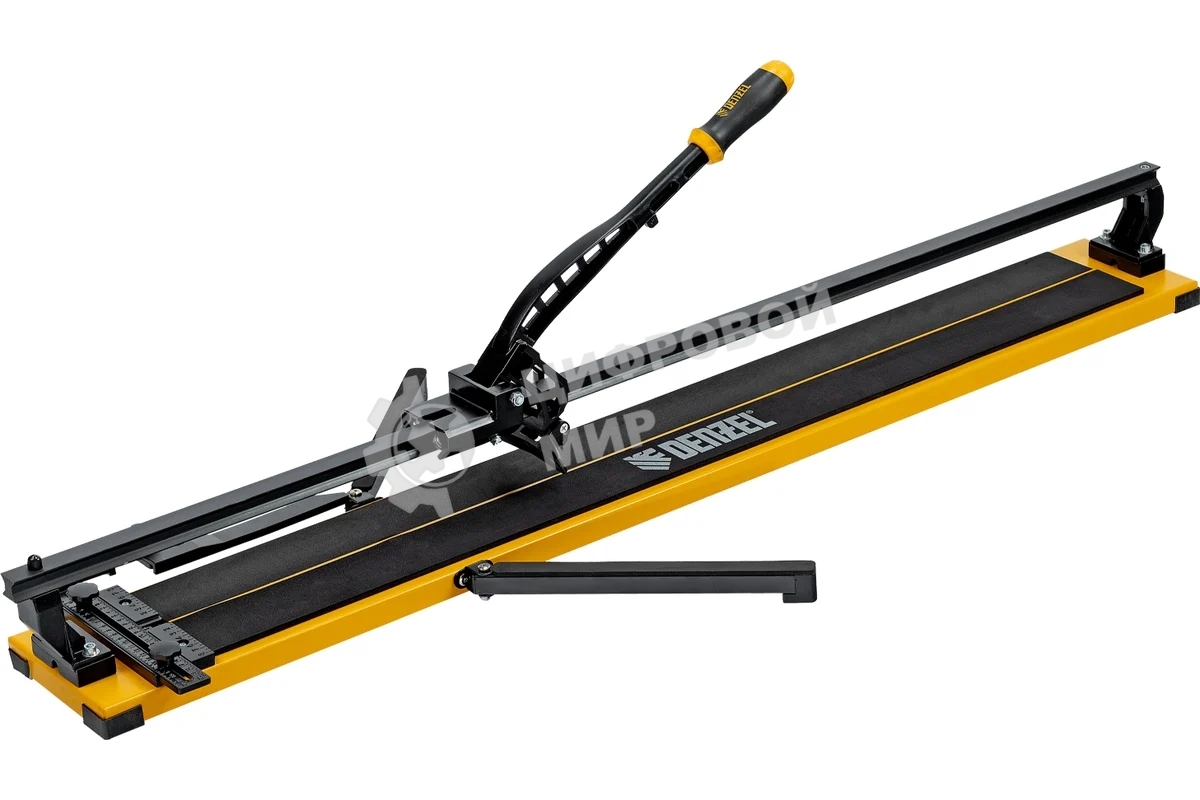 Плиткорез рельсовый Denzel 1200х16мм, каретка на подш., стальная станина, усил. рукоятка-пенал