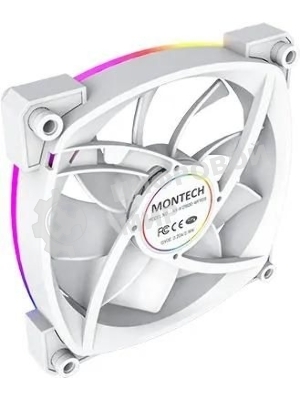 Вентилятор для корпуса MONTECH AX120 PWM белый, 120 мм, 1600 об/мин, 27 дБ, 4 pin