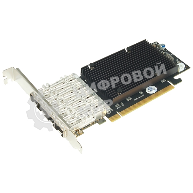 Сетевая карта 25G Quad Port SFP28 PCIe Ethernet Adapter with Intel E810-CAM1 Chipset