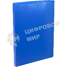 Папка с металлическим зажимом Silwerhof Eco A4, пластик, 0.5мм, синий