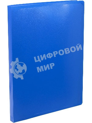 Папка с металлическим зажимом Silwerhof Eco A4, пластик, 0.5мм, синий