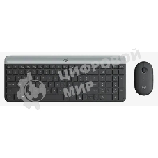 Комплект клавиатура+мышь Logitech MK470 беспроводной, USB, 1000 DPI, чёрный