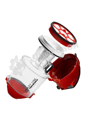 Пылесос Galaxy Line GL 6224 красный/черный, 300/2400 Вт, уборка сухая, пылесборник контейнер 2 л