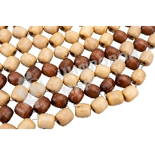 Накидка на сиденье NOVA BRIGHT массажная с подголовником (деревянная, покрытая светлым лаком) (127х38см) 36578