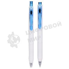 Ручка гелевая автоматическая Deli EG22-BL белый/синий, d=0.5мм, синие чернила, кор.