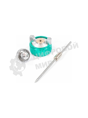 Краскопульт пневматический Stels ag 810 hvlp 57361 гравитационный сопло 0.8мм и 1мм