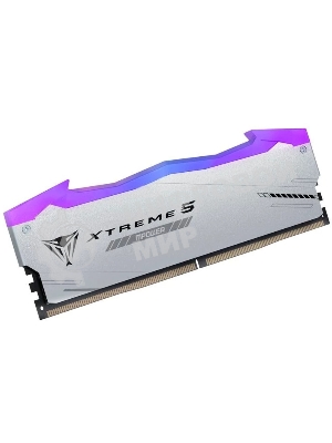 Оперативная память Patriot Viper Xtreme 5, DDR5, 48GB (2x24GB), 6000MHz, CL30, DIMM, с радиаторами, RGB, серебристый