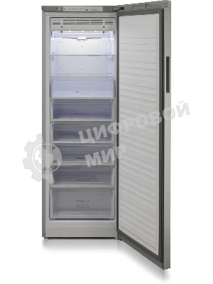 Морозильная камера Бирюса Б-C6047SN, серый металлопласт, 280л, 8 ящиков