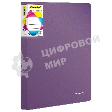 Папка с 60 прозрачными вкладками Silwerhof Perlen 292961-73 A4 1мм, карман сиреневый металлик