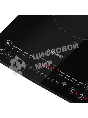 Плита настольная индукционная Hyundai HYC-0110 черный/серебристый закаленное стекло (настольная)