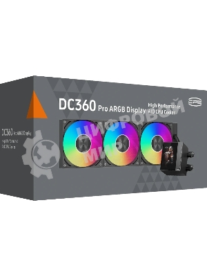 Система жидкостного охлаждения для процессора PCCooler DC360 Pro ARGB Display BK черный (DC360Pro-BKAWXY-GL)