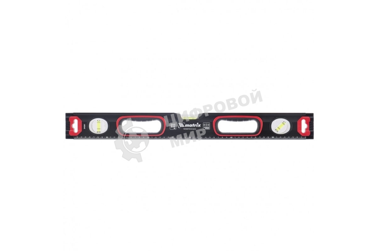 Уровень Matrix алюминиевый усиленный фрезерованный 3 глазка 2 компонентные рукоятки 1000мм