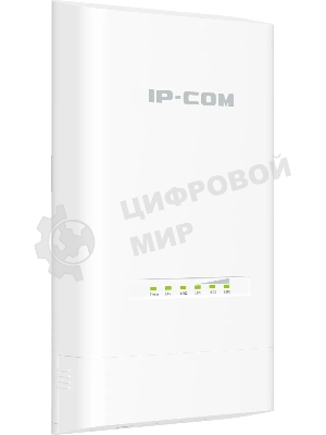 Наружная точка доступа IP-COM CPE12, 5 ГГц, до 867 Мбит/с, IP65, 1х12dbi, PoE, 2х1 Гбит/с, молниезащита 6000В