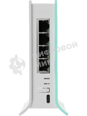 Роутер беспроводной MikroTik hAP ax lite (L41G-2AXD) AX600 10/100/1000BASE-TX голубой