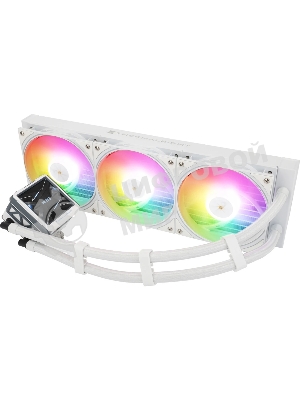 Водяное охлаждение для процессора Water Cooling System Thermalright Frozen Warframe 360 Ultra White Argb (360мм, White, ARGb/Fans: 3x120мм, 70.84CFM, 29.8dBA, 2000RPM/Pump height 60мм, 23dBA, 3000RPM, Rad thickness 27mm/S: 1200, 1700, 1851, 2011, 2066, 115X, AM5, AM4)