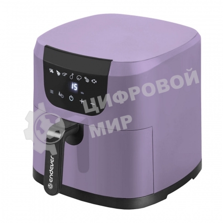 Аэрогриль Endever Skyline AF-127 фиолетовый, 1800 Вт, 4.5 л, сенсор, 7 программ