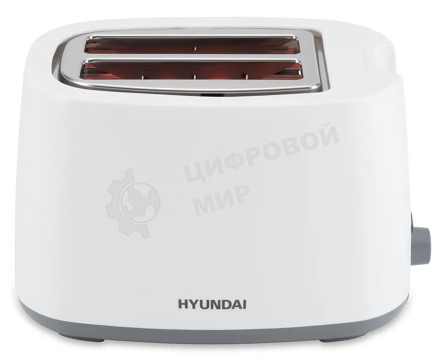 Тостер Hyundai HYT-2301 800 Вт, белый/серый