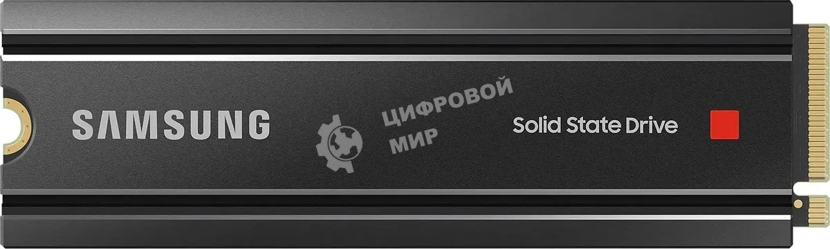 Накопитель SSD Samsung 980 PRO, 1TB, PCIe 4.0 x4, M.2 2280, NVMe, R/W 7000/5000, с радиатором
