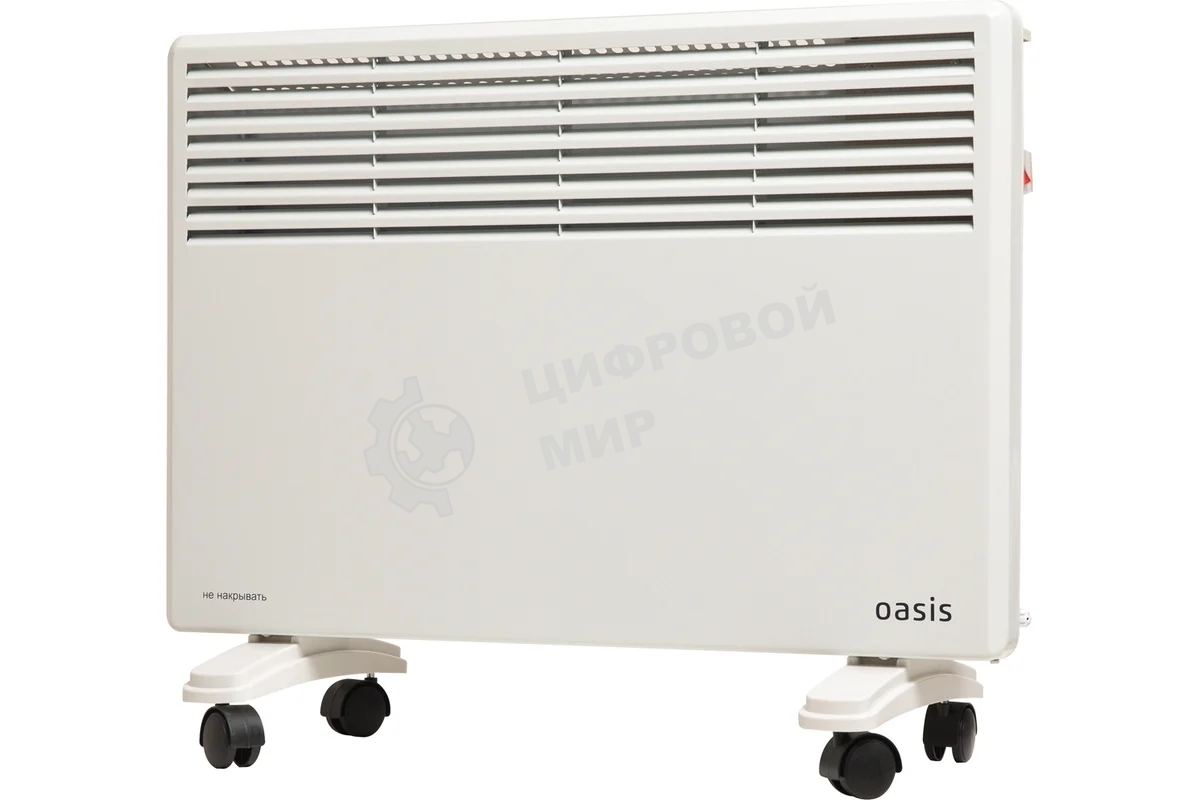 Конвектор электрический Oasis EK-15 белый, 1500 Вт, 20 м2, термостат, дисплей