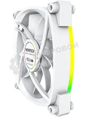 Вентилятор для корпуса MONTECH AX120 PWM белый, 120 мм, 1600 об/мин, 27 дБ, 4 pin