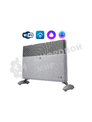 Конвектор электрический Ballu Apollo digital INVERTER Moon Gray BEC/ATI-2501 серый, 2500 Вт, 30 м2, термостат, дисплей, WiFi