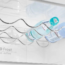 Холодильник Maunfeld MFF200NFWE белый, двухкамерный 271/106л морозилка снизу, No Frost