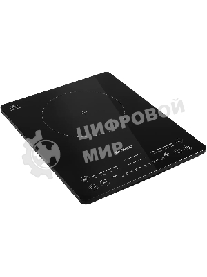 Плита настольная индукционная Hyundai HYC-0110 черный/серебристый закаленное стекло (настольная)