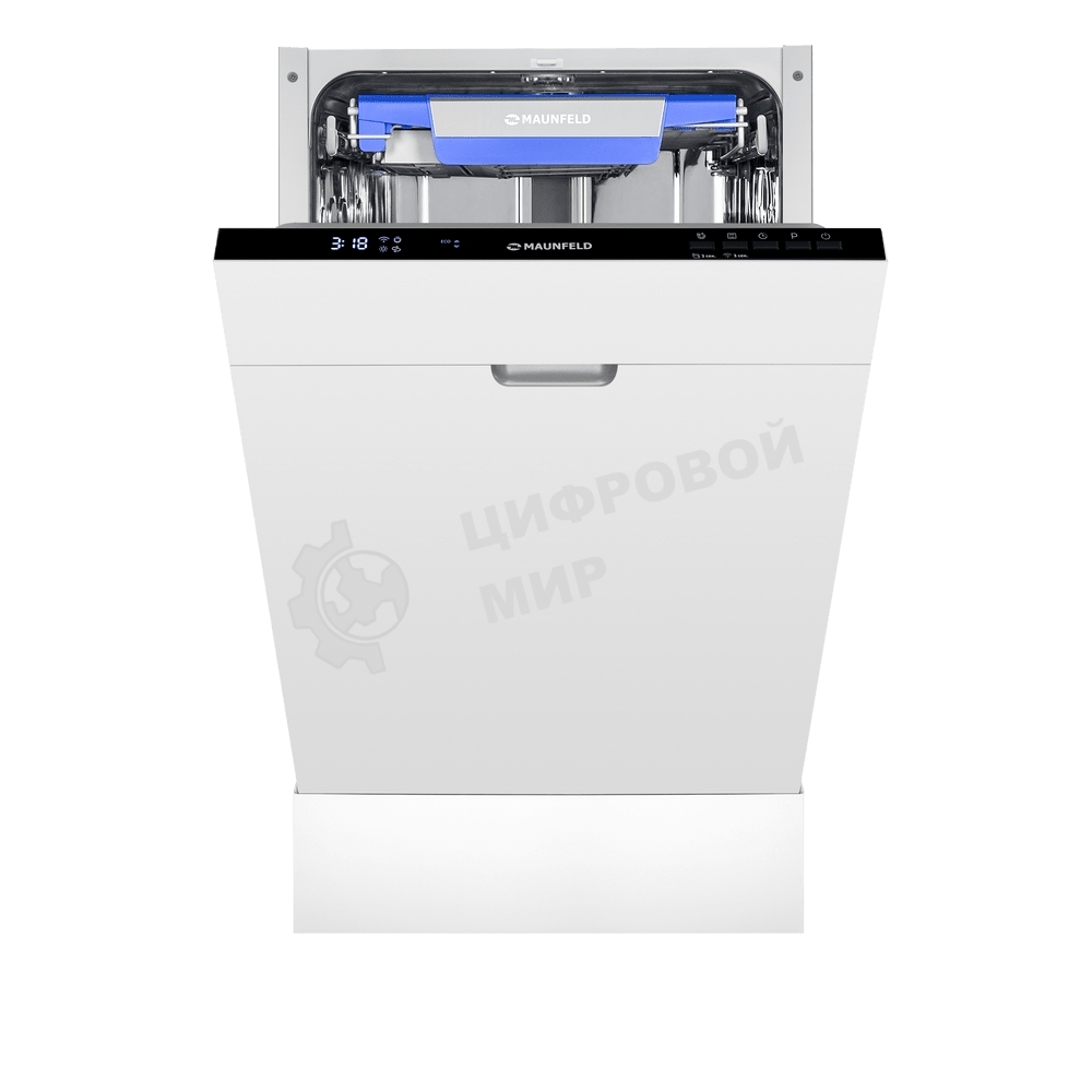 Посудомоечная машина Maunfeld MLP45230 Light Beam, белый, 44.8 см, 10 компл., 47 дБ, класс A++