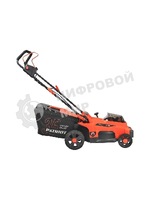 Газонокосилка аккумуляторная PATRIOT CM 440 2*21В UES, без акб и зу, бесщеточ, 37см, трав 35л пласт+мульчирование, центр. подъем 6 уровней (25-75), пласт дека