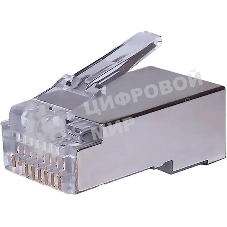 Коннектор Suprlan 10-0231-1, FTP cat.5e RJ45, 10 шт, прозрачный