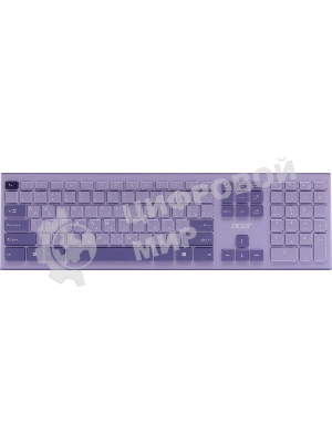 Комплект клавиатура + мышь Acer OCC205 беспроводной USB, 1200 dpi, фиолетовый