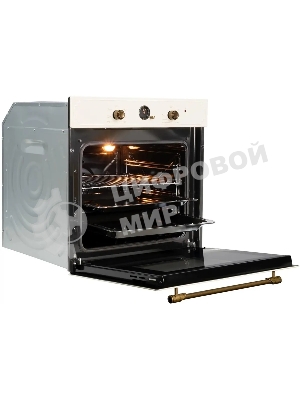 Духовой шкаф электрический встраиваемый Zigmund & Shtain E 138 X бежевый