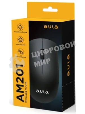 Мышь беспроводная AULA AM201 черный