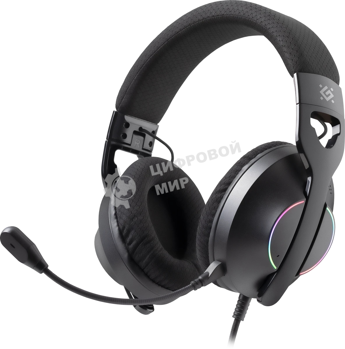 Гарнитура Defender Weaver чёрный, проводная, подсветка