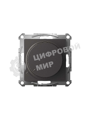 Светорегулятор (диммер) AtlasDesign повор-нажим LED RC 400Вт мех. базальт SE ATN001423