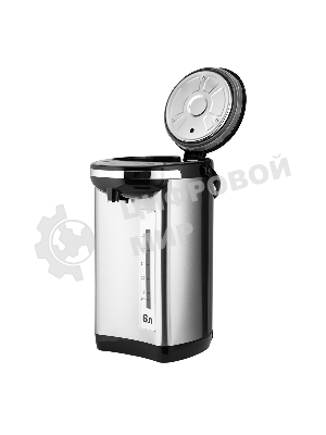 Термопот Centek CT-1084 сталь, 6.0 л, 750 Вт, 2 способа подачи воды, двойная защита от перегрева