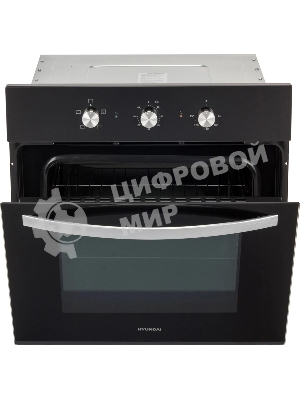 Духовой шкаф электрический Hyundai HEO 6630 BG черный, встраиваемый