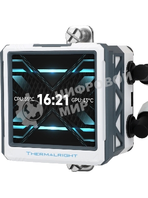 Водяное охлаждение для процессора Water Cooling System Thermalright Frozen Warframe 360 Ultra White Argb (360мм, White, ARGb/Fans: 3x120мм, 70.84CFM, 29.8dBA, 2000RPM/Pump height 60мм, 23dBA, 3000RPM, Rad thickness 27mm/S: 1200, 1700, 1851, 2011, 2066, 115X, AM5, AM4)