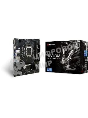 Материнская плата Biostar H610MHD D5, LGA1700, Intel H610, 2xDDR5, 4xSATA, 1xM.2, 1xPCIe 4.0 x16, 1xPCIe 3.0 x1, 1xDP, 1xHDMI, 1x1Gb LAN, 2xUSB-A 5Gbps, 4xUSB-A 2.0, 2x3.5 мм, 7.1, mATX