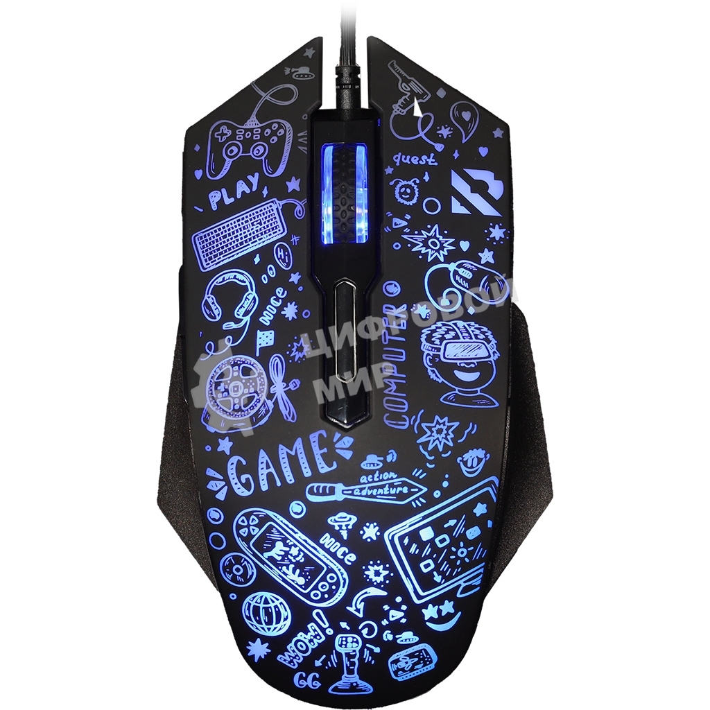 Мышь проводная игровая Smartbuy (SBM-745G-K) RUSH X15 серный