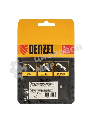 Подающий ролик Denzel V профиль под стальную проволоку 0,8-1 мм, посадка квадрат, 2 шт